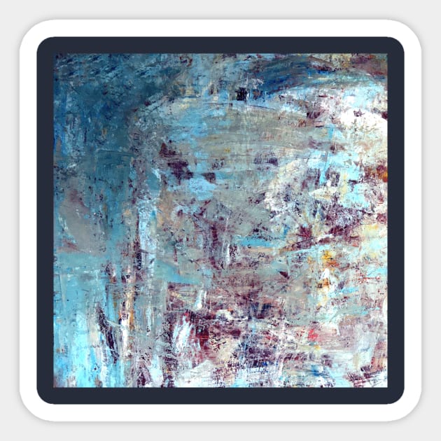 All Over Abstract Expression Sticker by DonWillisJrArt